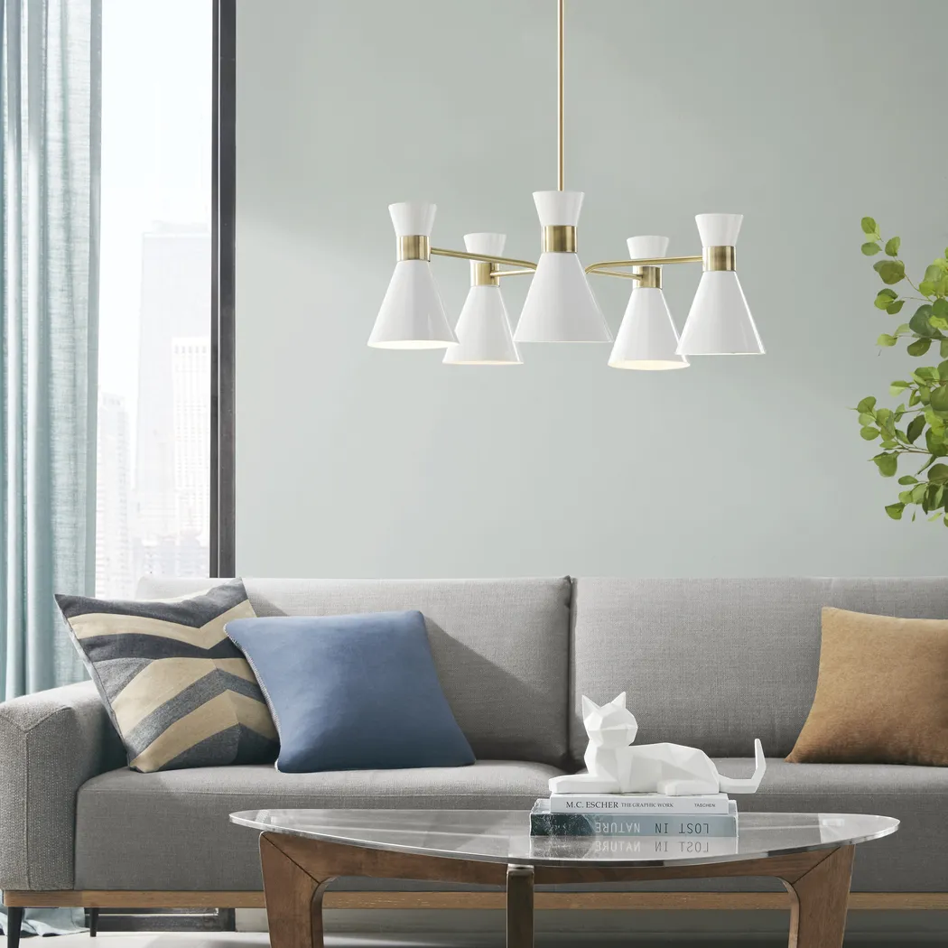 Hillger Street White Chandelier - Thumbnail - Image 2