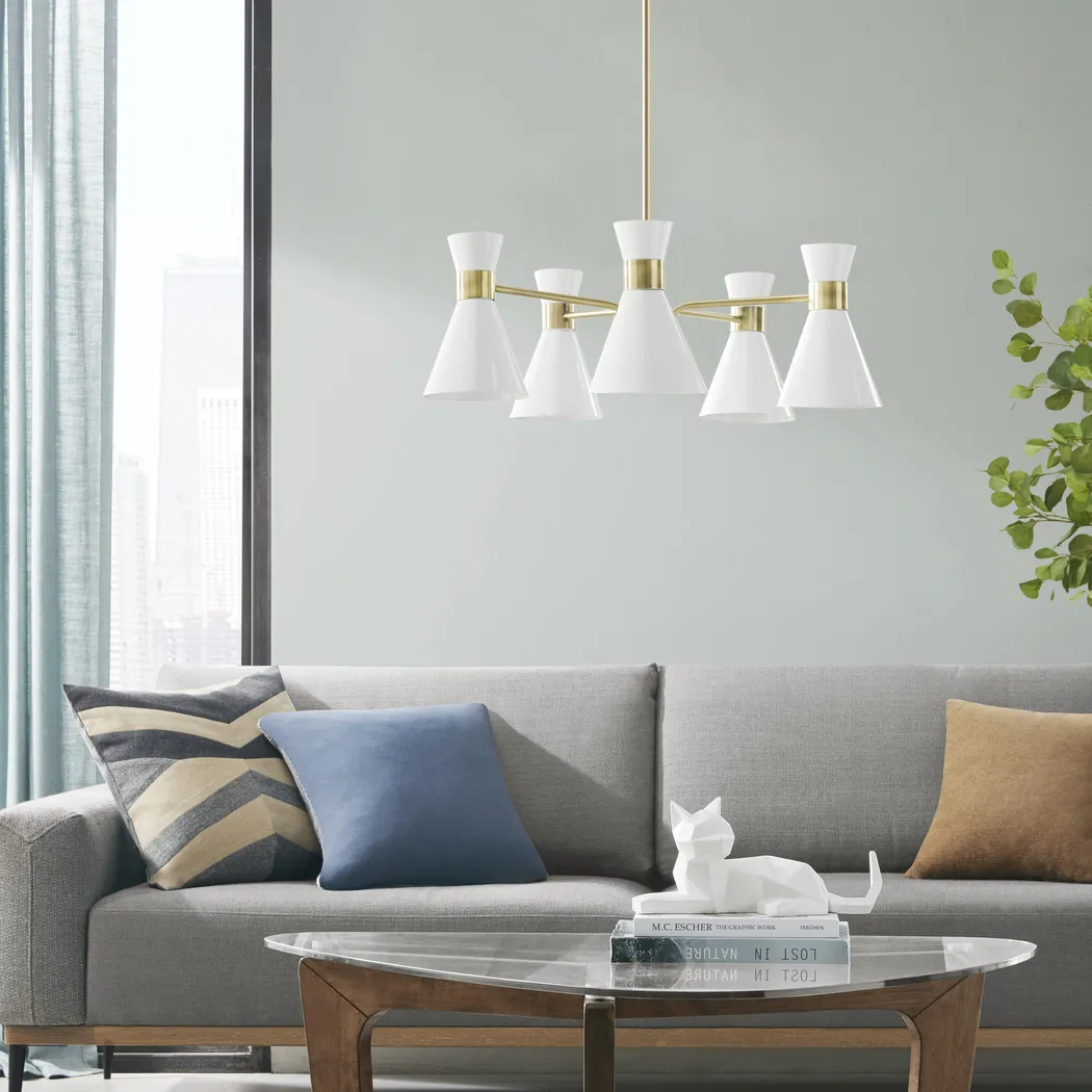 Hillger Street White Chandelier - Thumbnail - Image 3
