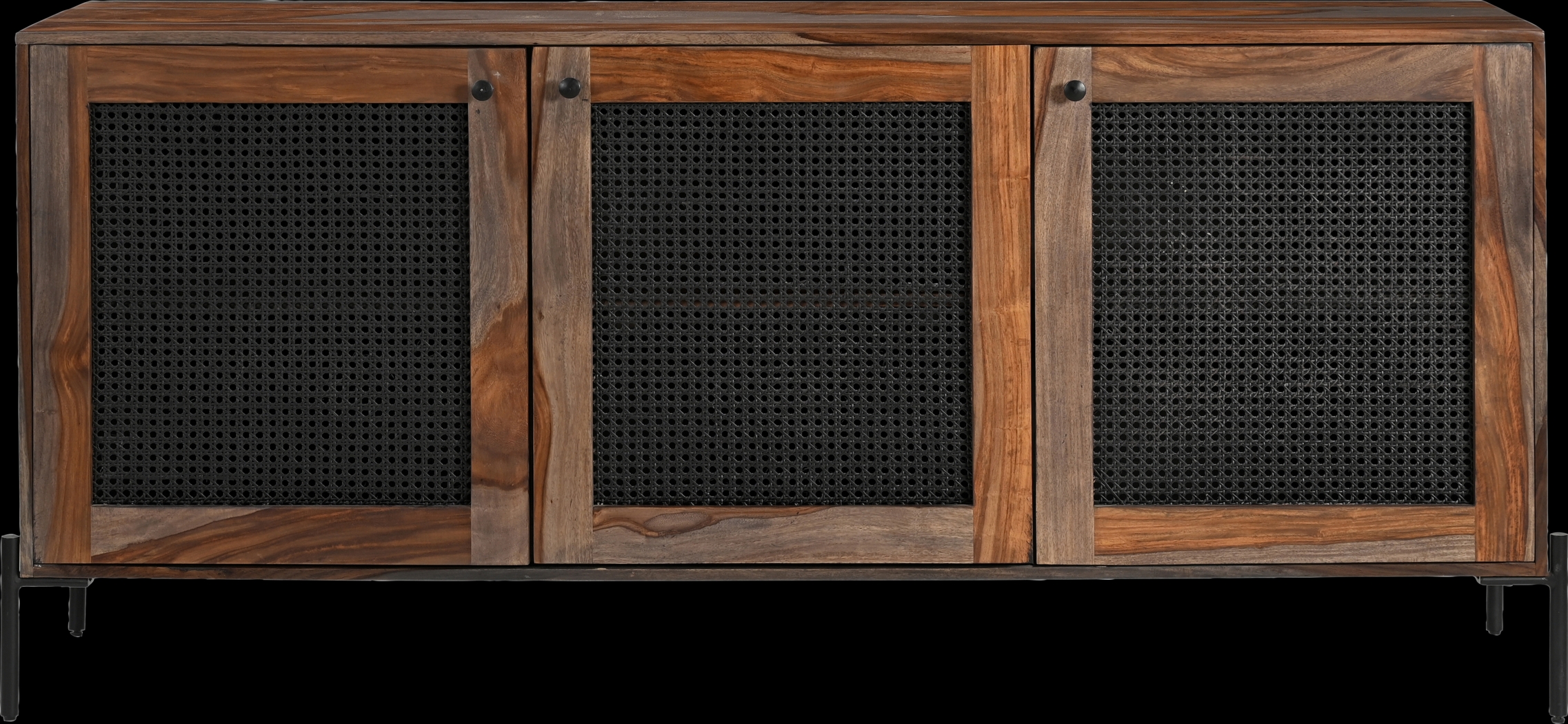 Hillindale Brown 3 Door Credenza - Thumbnail - Image 6