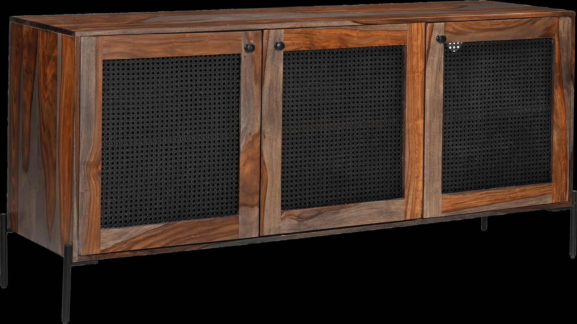 Hillindale Brown 3 Door Credenza - Thumbnail - Image 1