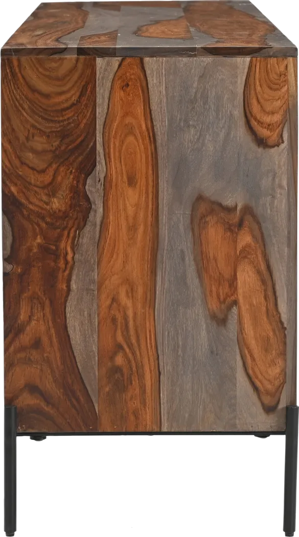 Hillindale Brown 3 Door Credenza - Thumbnail - Image 4