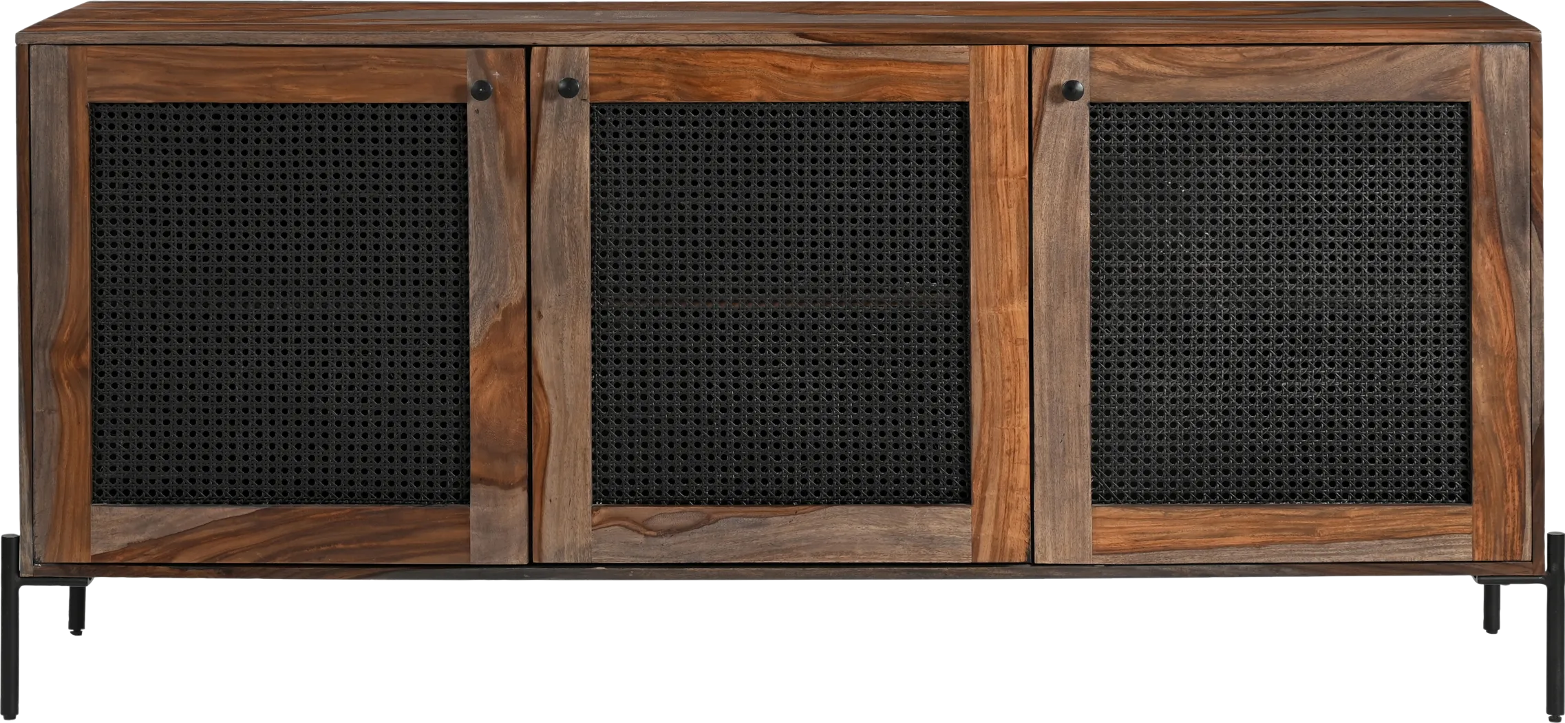 Hillindale Brown 3 Door Credenza - Thumbnail - Image 6