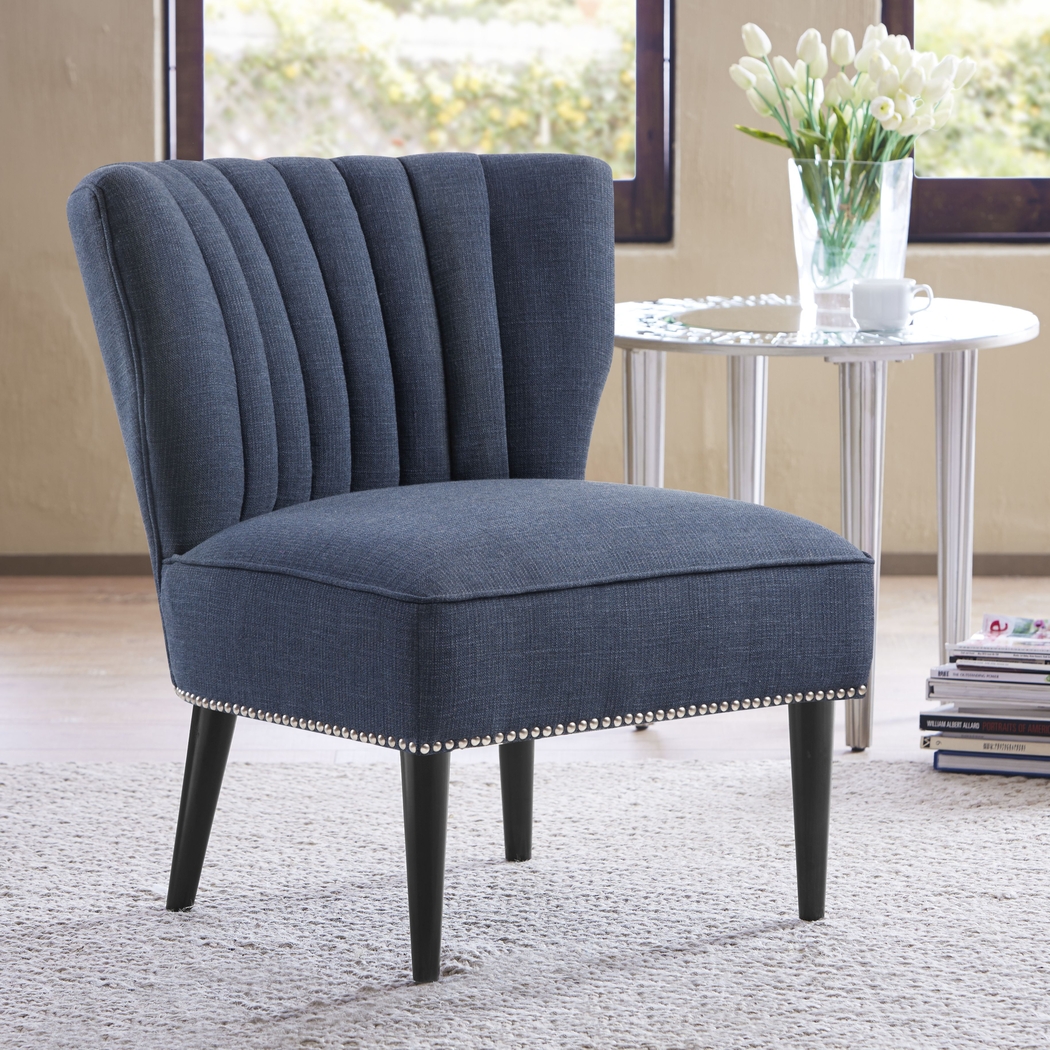 Hillmont Blue Accent Chair - Thumbnail - Image 1