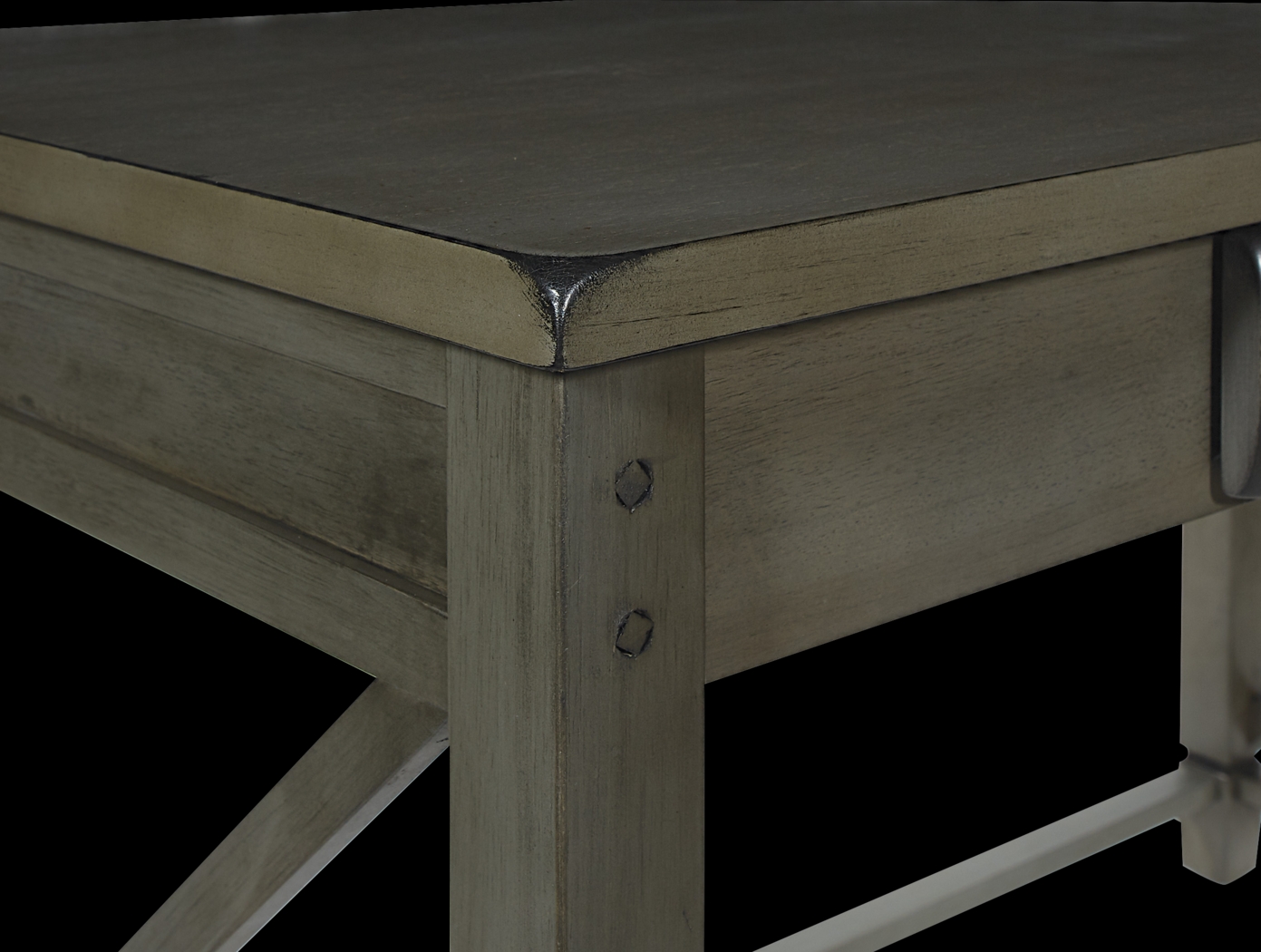 Hillsbare Gray Desk - Thumbnail - Image 3