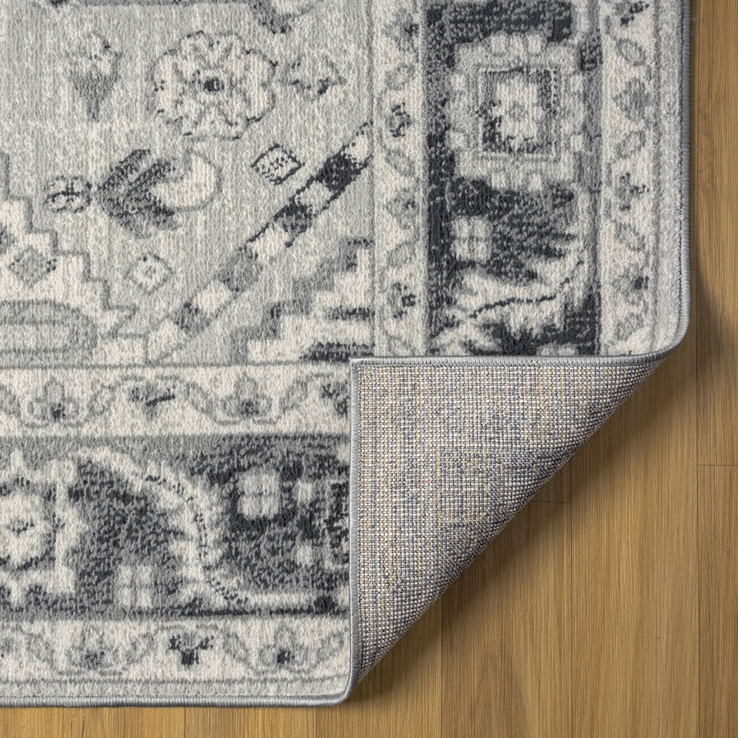 Hillsedge Gray 5' x 7' Rug - Thumbnail - Image 4