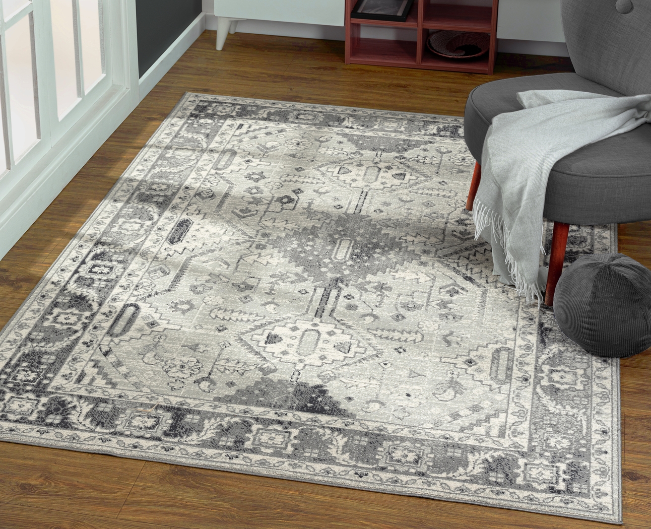 Hillsedge Gray 7'9 x 9'9 Rug - Thumbnail - Image 2