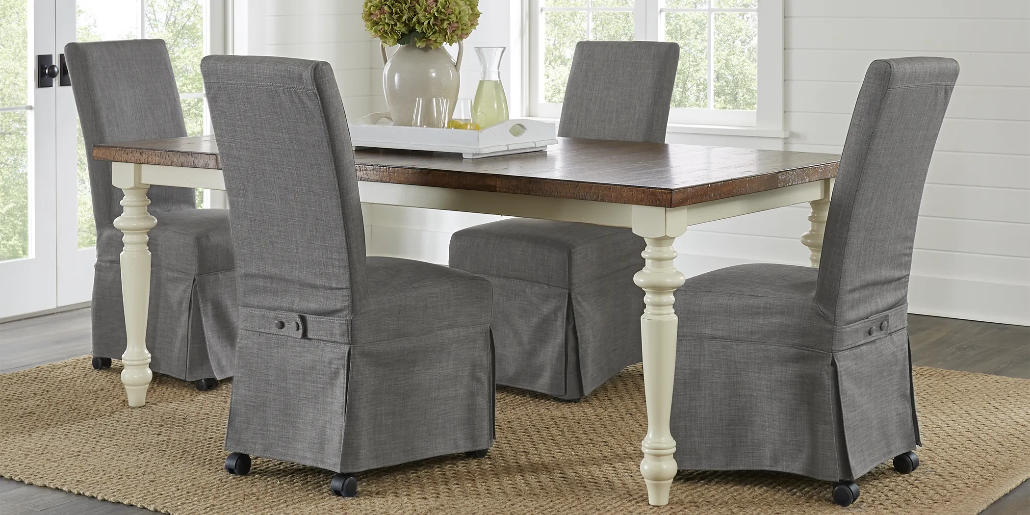 Hillside Cottage White 5 Pc Rectangle Dining Room - Thumbnail - Image 1