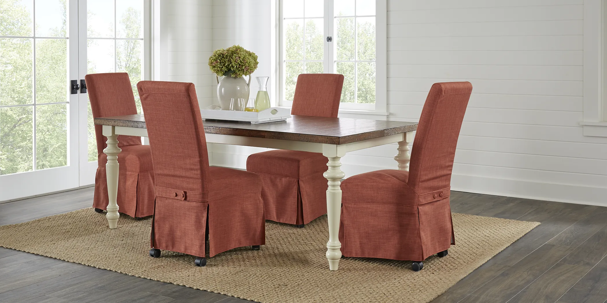 Hillside Cottage White 5 Pc Rectangle Dining Room - Thumbnail - Image 1