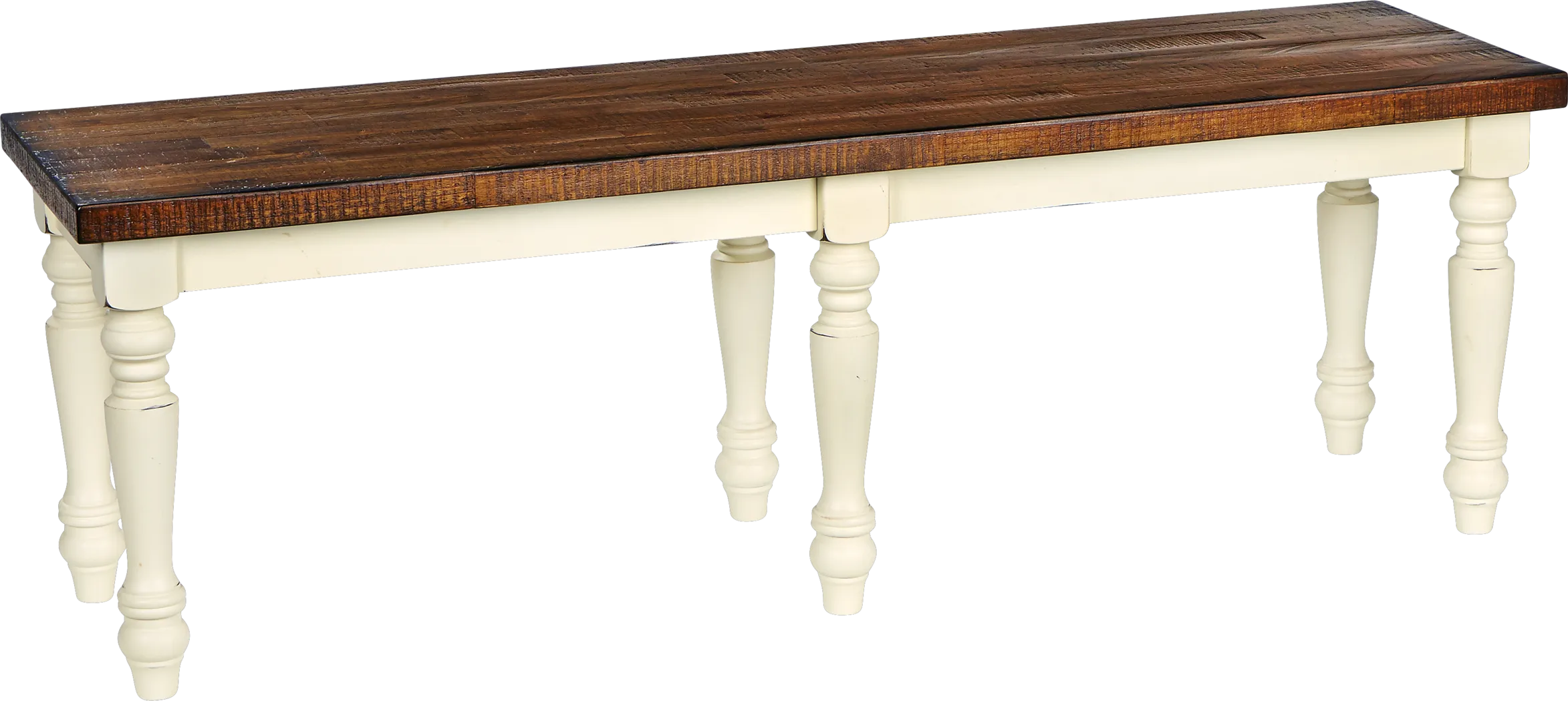 Hillside Cottage White Bench - Thumbnail - Image 1