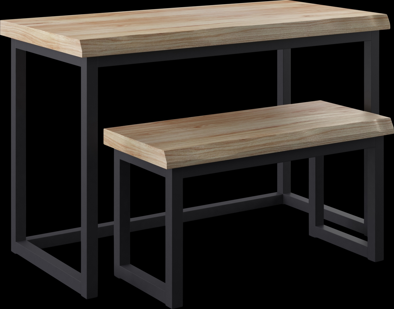 Hillsway Brown Desk With Bench - Thumbnail - Image 1