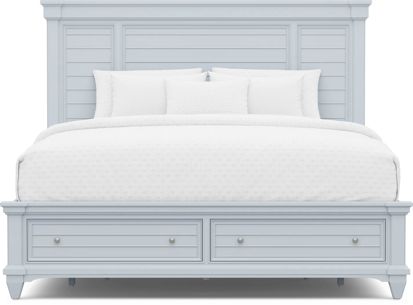 Hilton Head Blue 7 Pc King Storage Bedroom - Thumbnail - Image 3