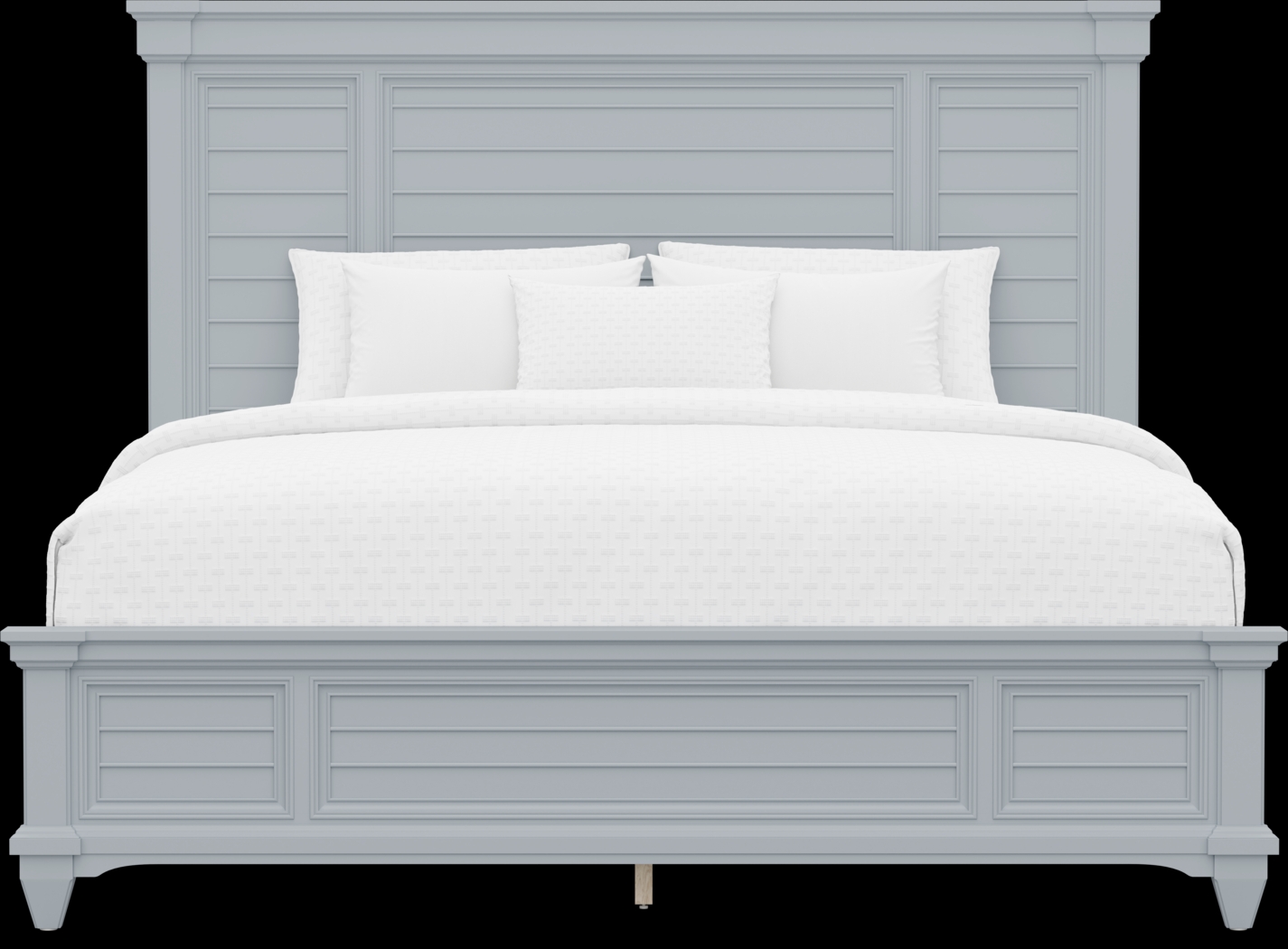 Hilton Head Blue 3 Pc King Panel Bed - Thumbnail - Image 3