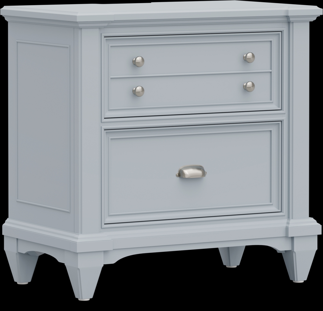 Hilton Head Blue 7 Pc Queen Panel Bedroom - Thumbnail - Image 7