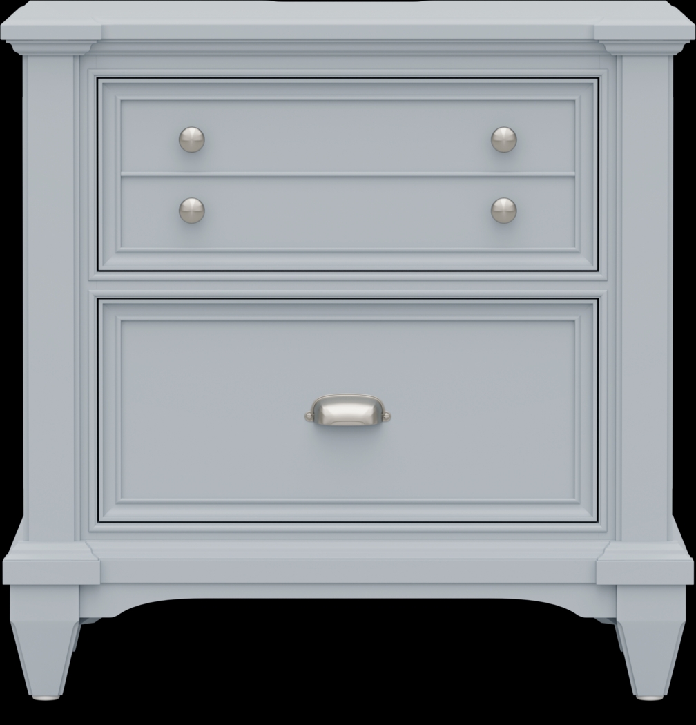 Hilton Head Blue 7 Pc Queen Panel Bedroom - Thumbnail - Image 6