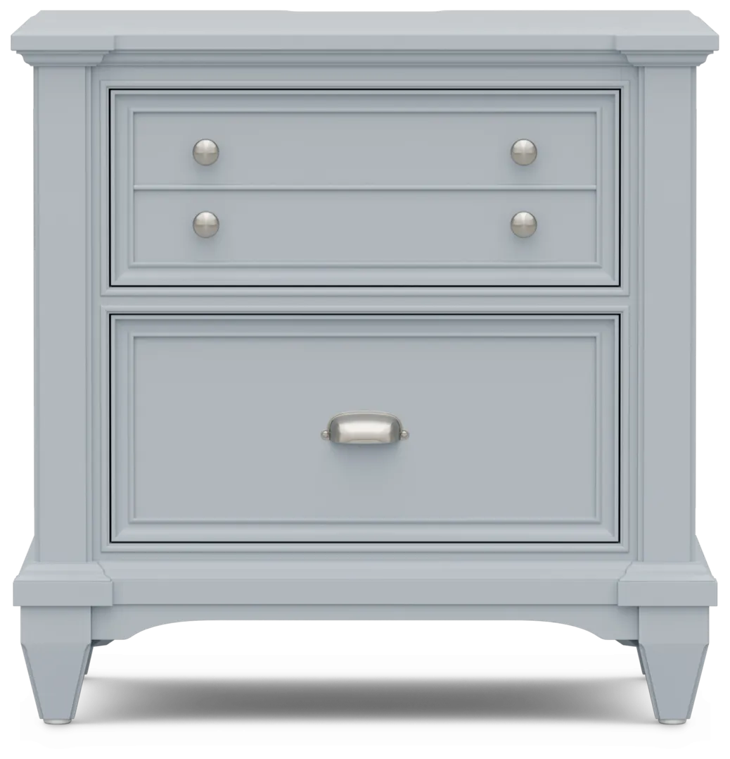 blue nightstand