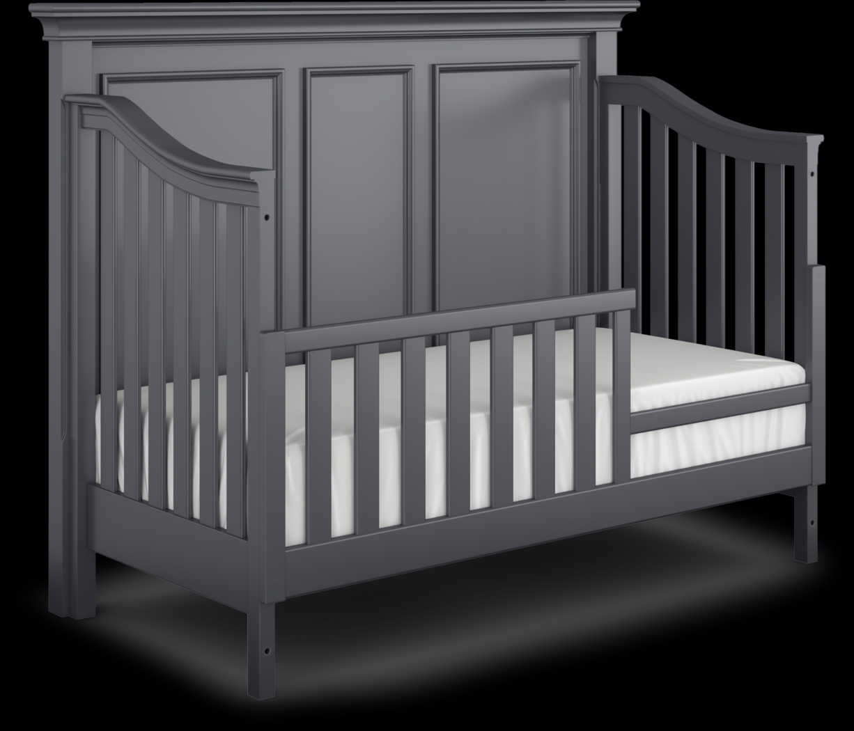 Hilton Head Graphite Crib with Toddler and Full Conversion Rails - Thumbnail - Image 4