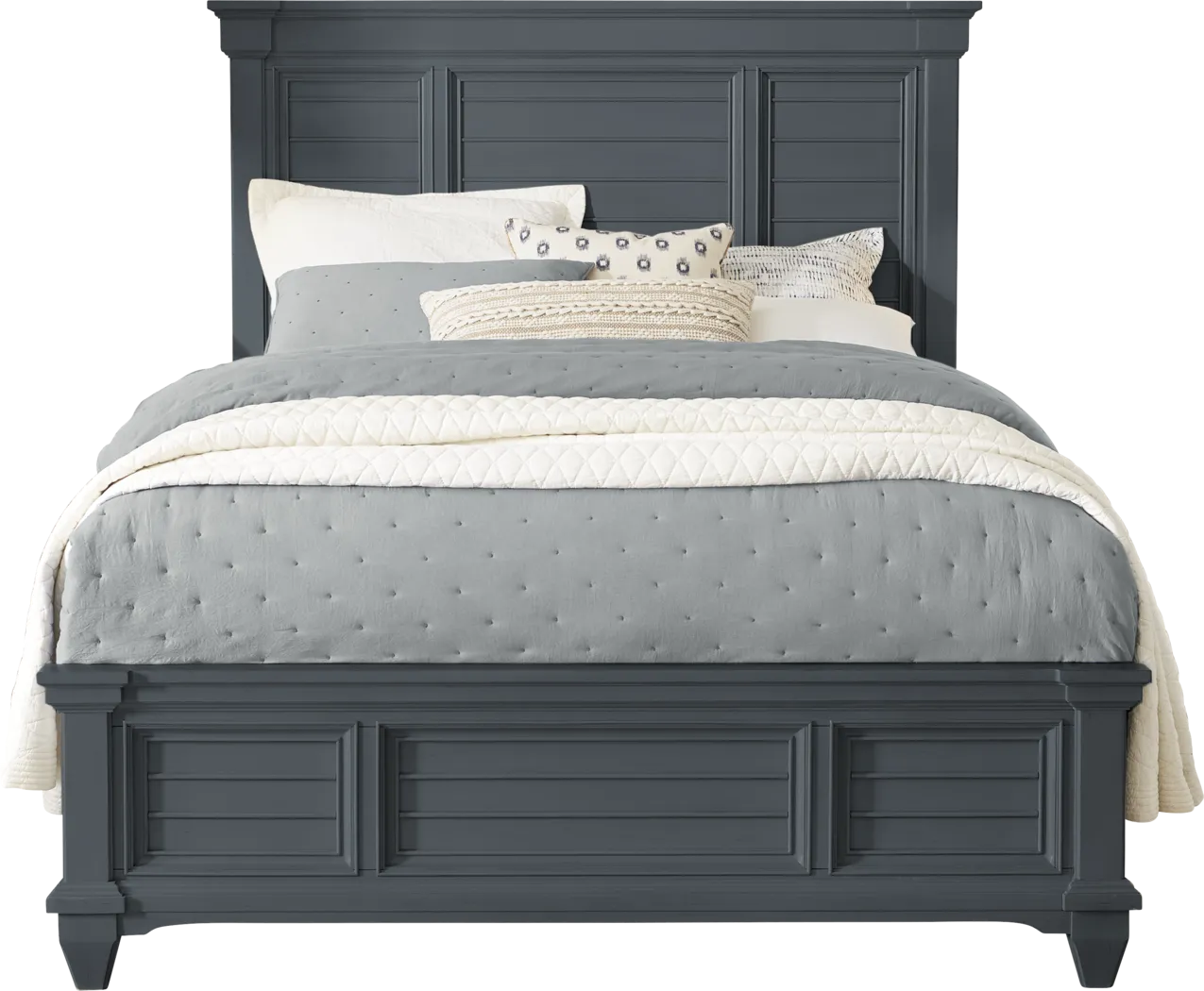 Hilton Head Graphite 3 Pc King Panel Bed - Thumbnail - Image 1