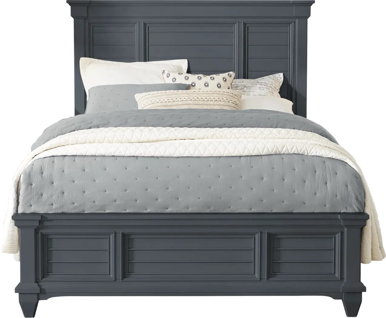 Hilton Head Graphite 3 Pc Queen Panel Bed - Thumbnail - Image 1