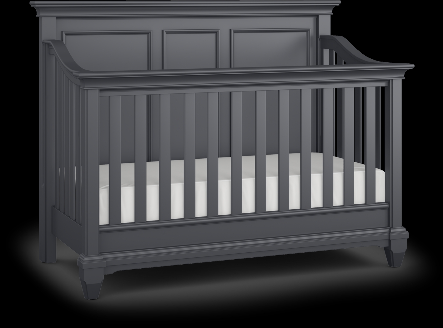 Hilton Head Graphite 5 Pc Nursery with Toddler Rails - Thumbnail - Image 2