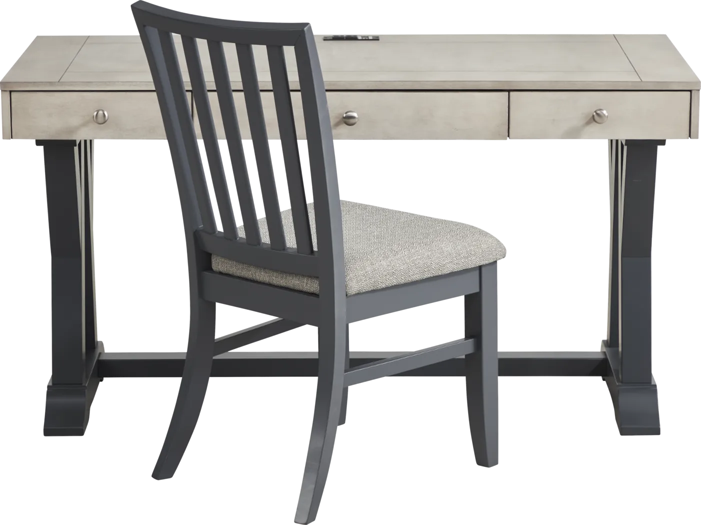 Hilton Head Graphite Desk with Chair - Thumbnail - Image 2