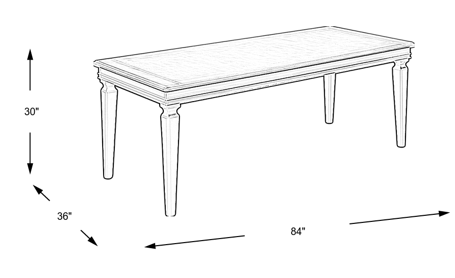 Dimension Image. Please refer to the Dimension Tab on this page for dimension details.