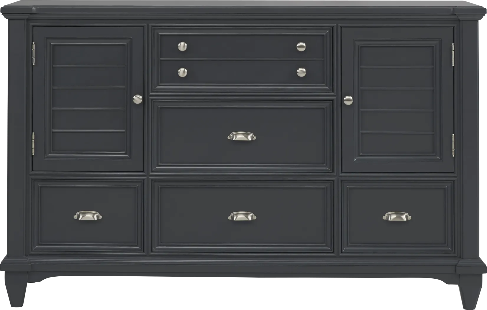 Hilton Head Graphite 5 Pc Queen Storage Bedroom - Thumbnail - Image 3