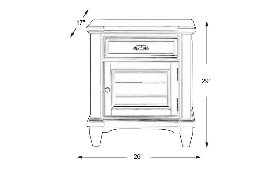 Dimension Image. Please refer to the Dimension Tab on this page for dimension details.