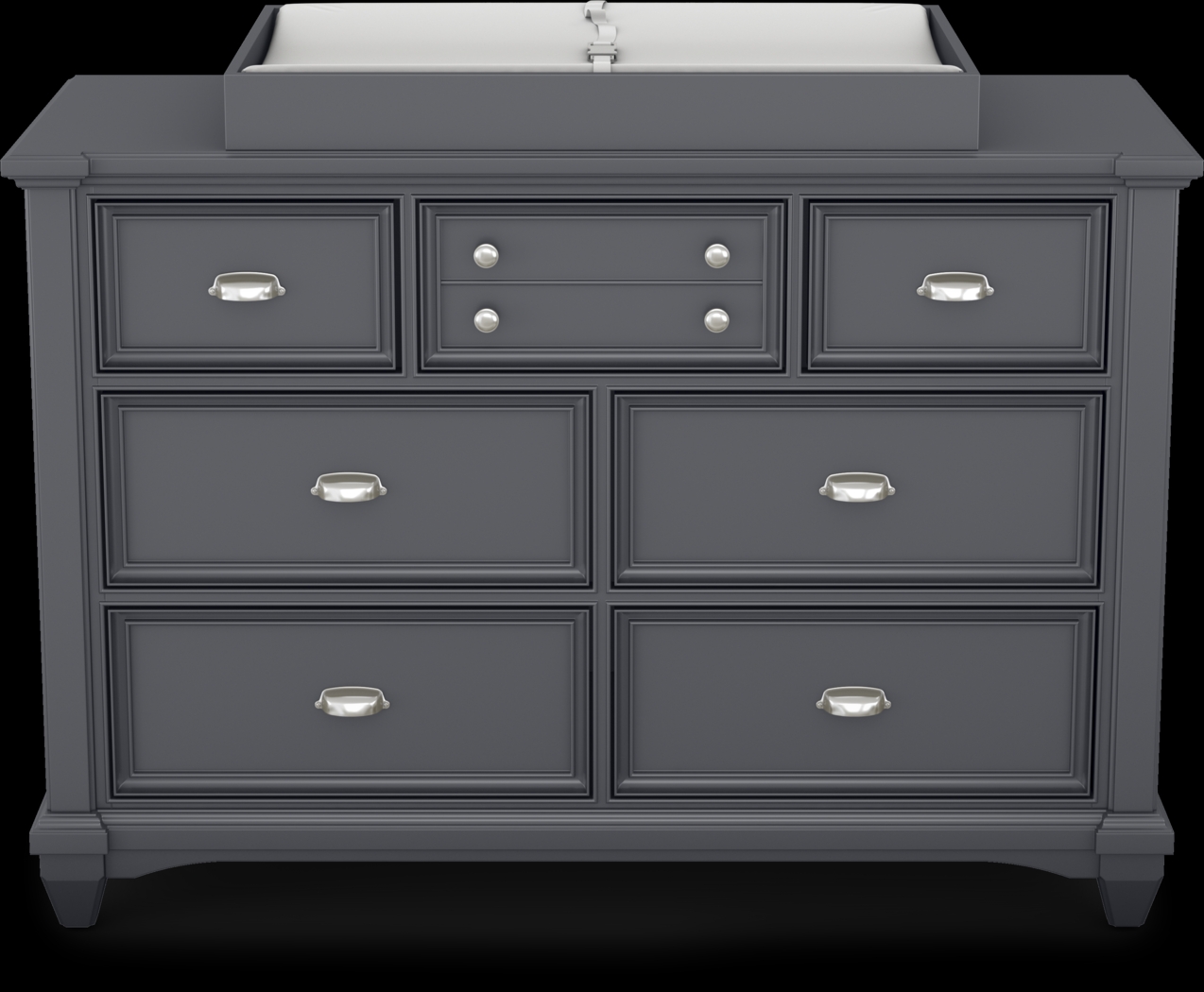 Hilton Head Graphite Dresser with Changing Topper and Pad - Thumbnail - Image 3
