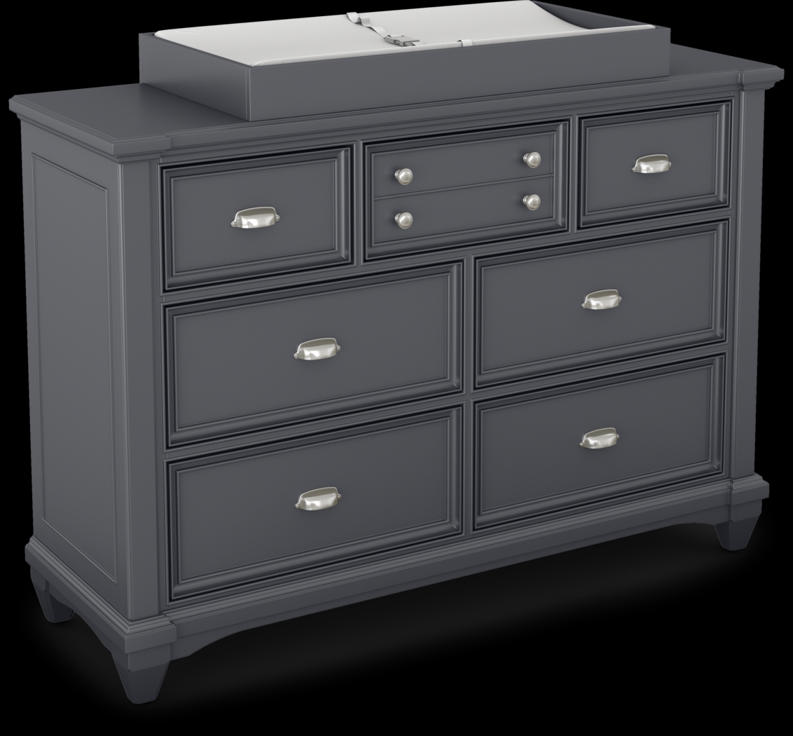 Hilton Head Graphite Dresser with Changing Topper and Pad - Thumbnail - Image 1