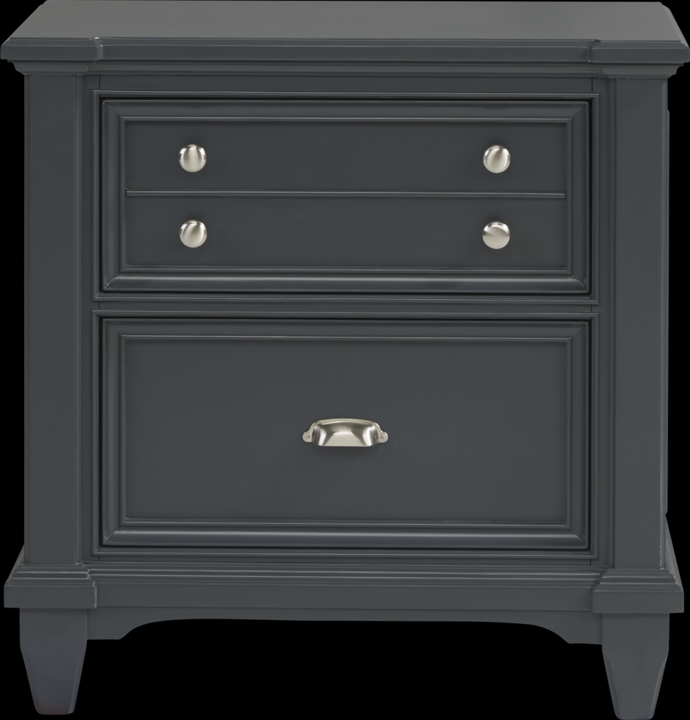 Hilton Head Graphite 7 Pc King Storage Bedroom - Thumbnail - Image 4