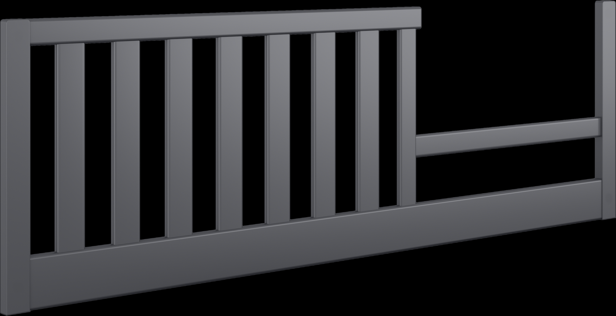 Hilton Head Graphite 5 Pc Nursery with Toddler Rails - Thumbnail - Image 5