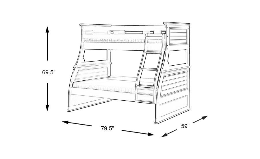 Dimension Image. Please refer to the Dimension Tab on this page for dimension details.