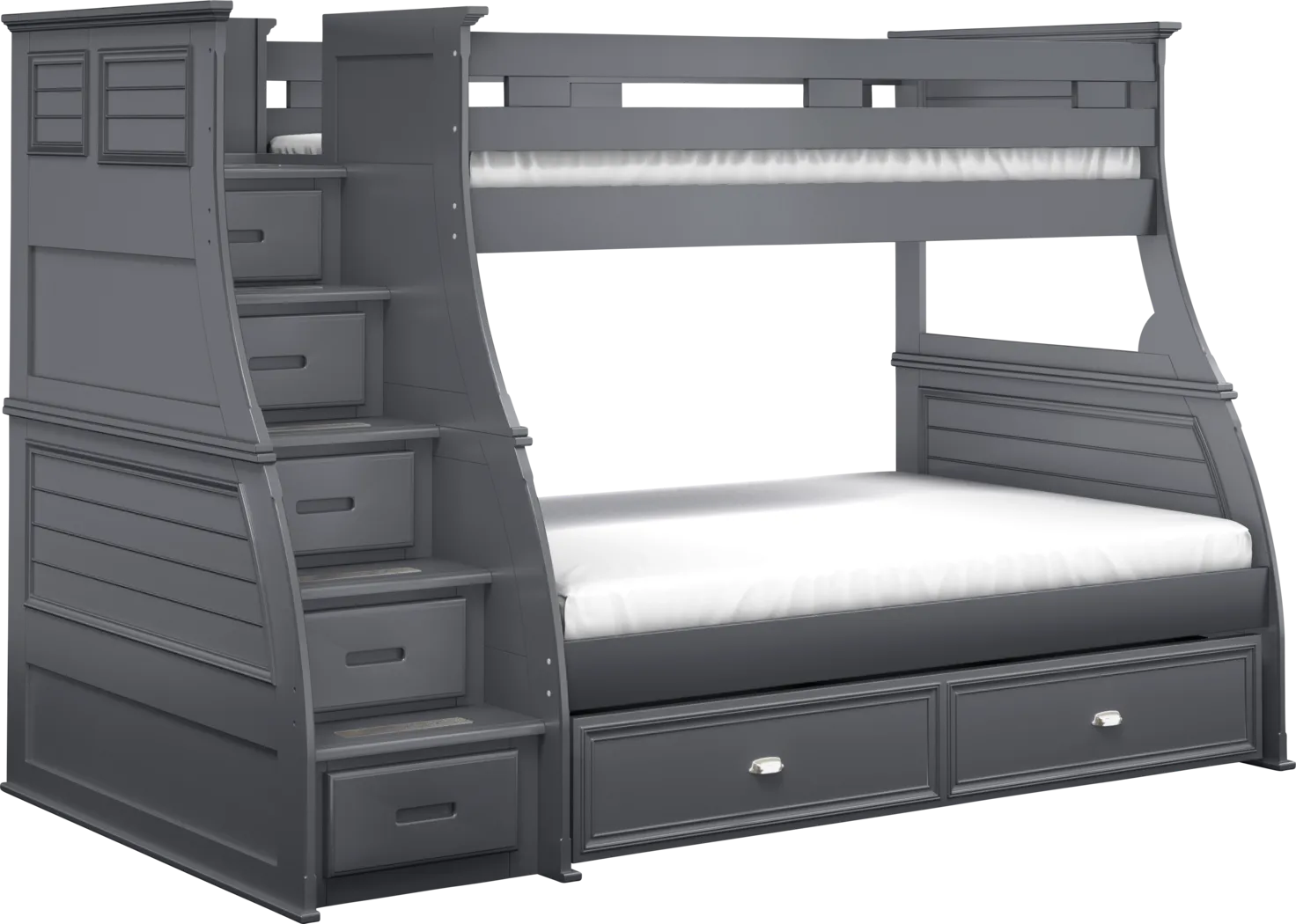 Hilton Head Graphite Twin/Full Step Bunk - Image 5