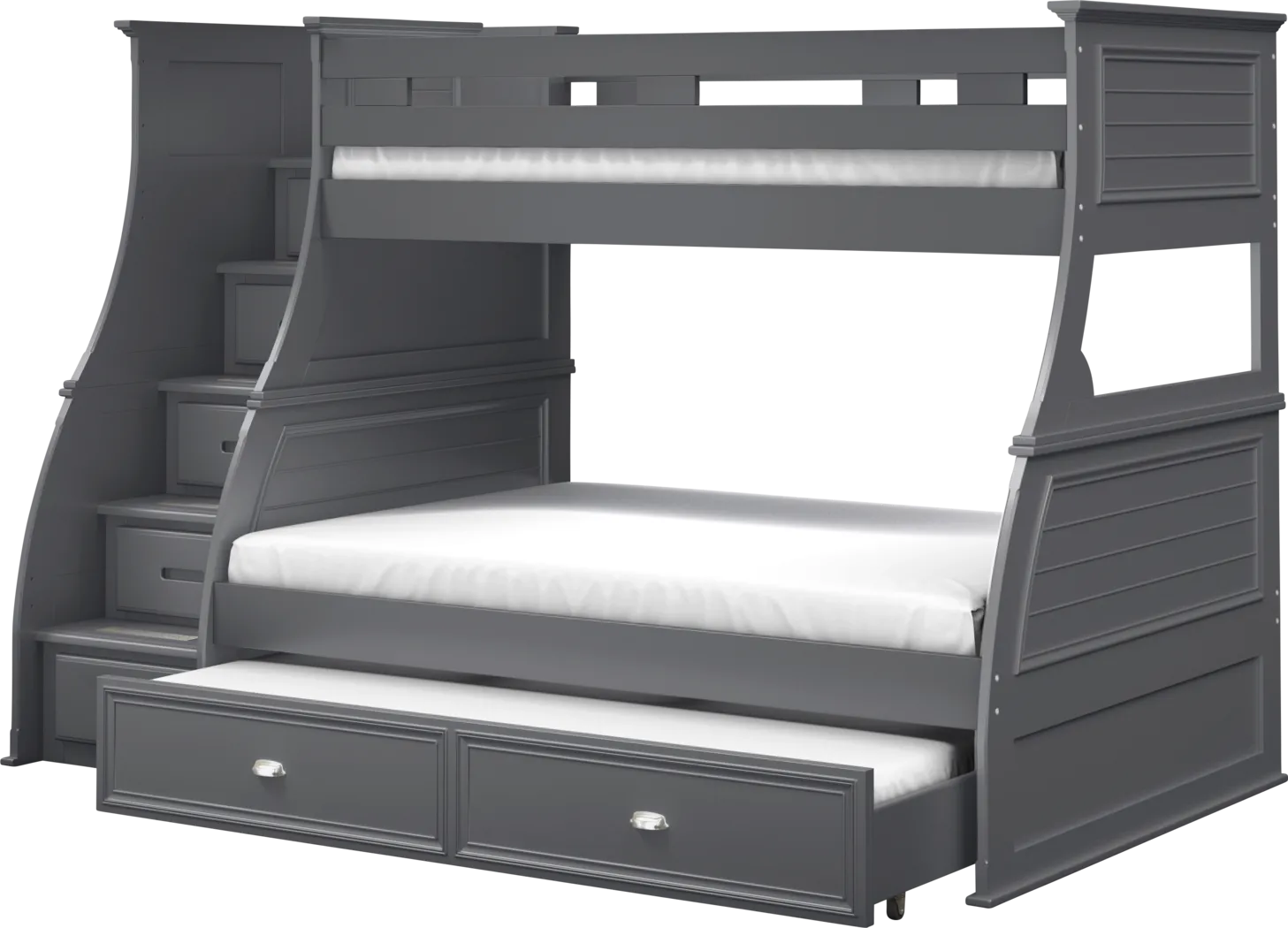 Hilton Head Graphite Twin/Full Step Bunk - Image 6