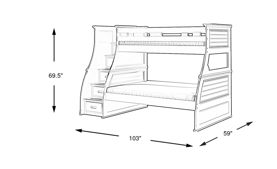 Dimension Image. Please refer to the Dimension Tab on this page for dimension details.