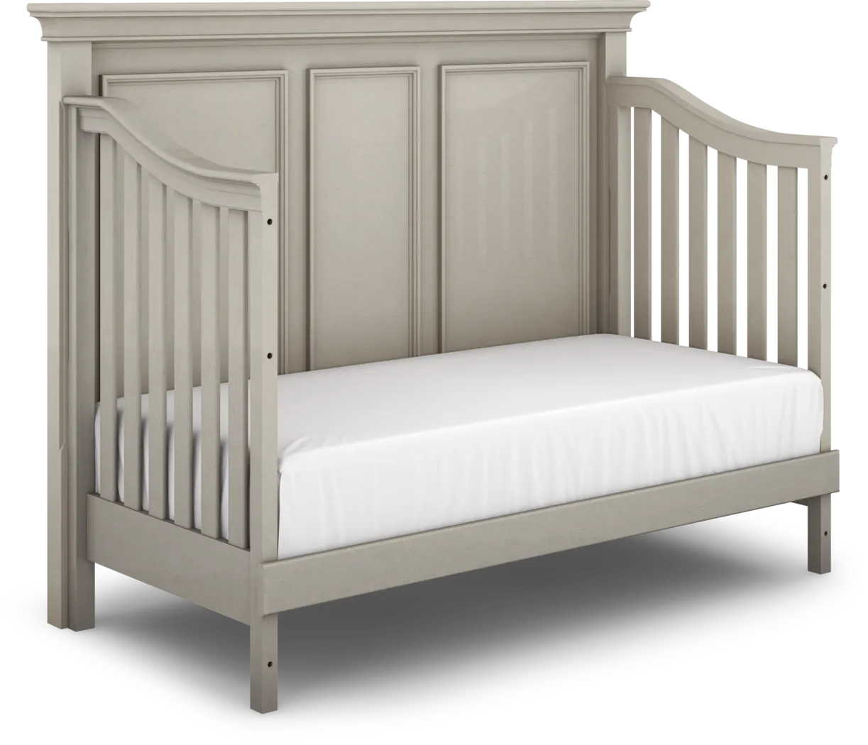 Hilton Head Gray 3 Pc Crib with Toddler and Full Conversion Rails - Image 5