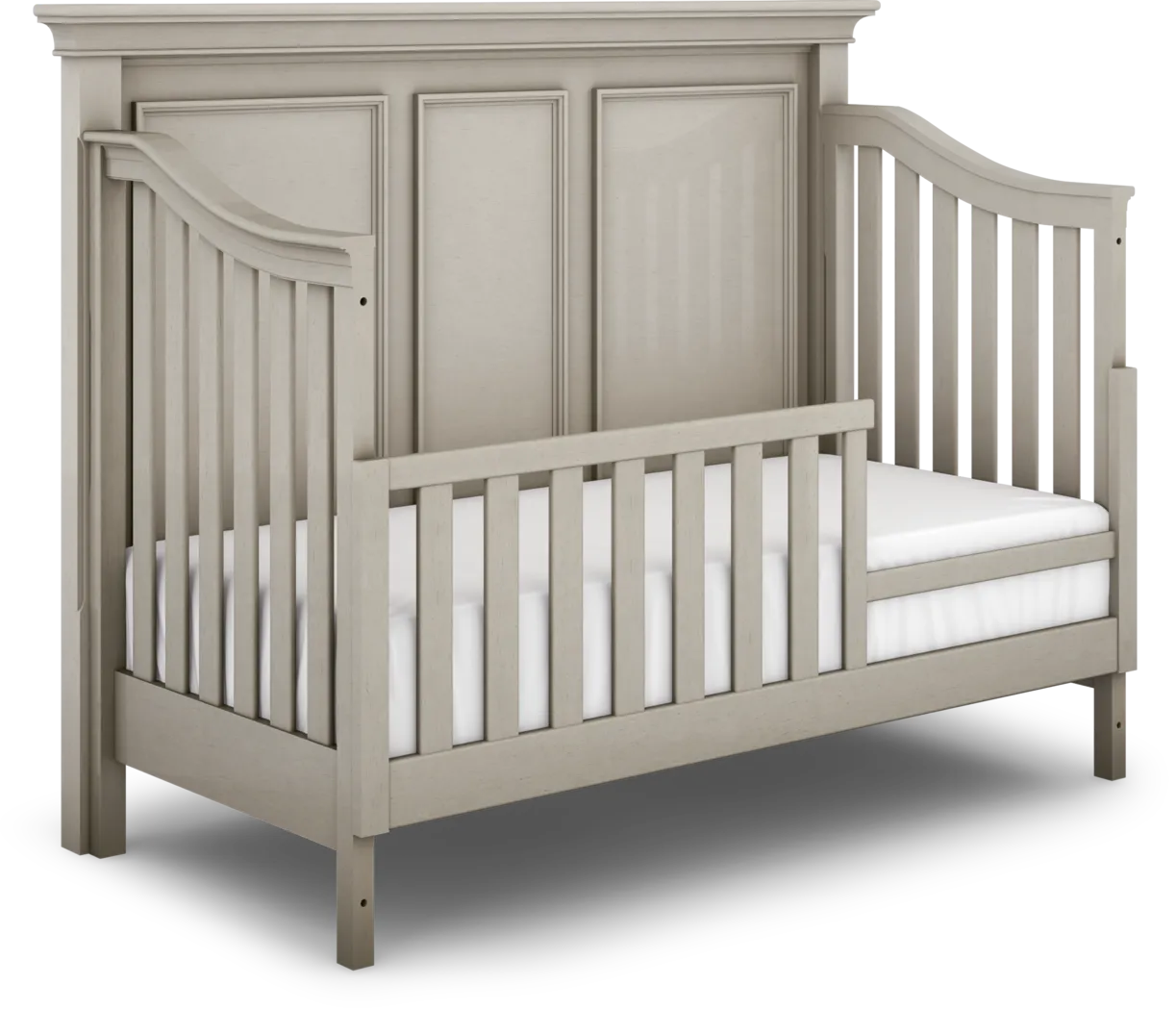 Hilton Head Gray 3 Pc Crib with Toddler and Full Conversion Rails - Image 6