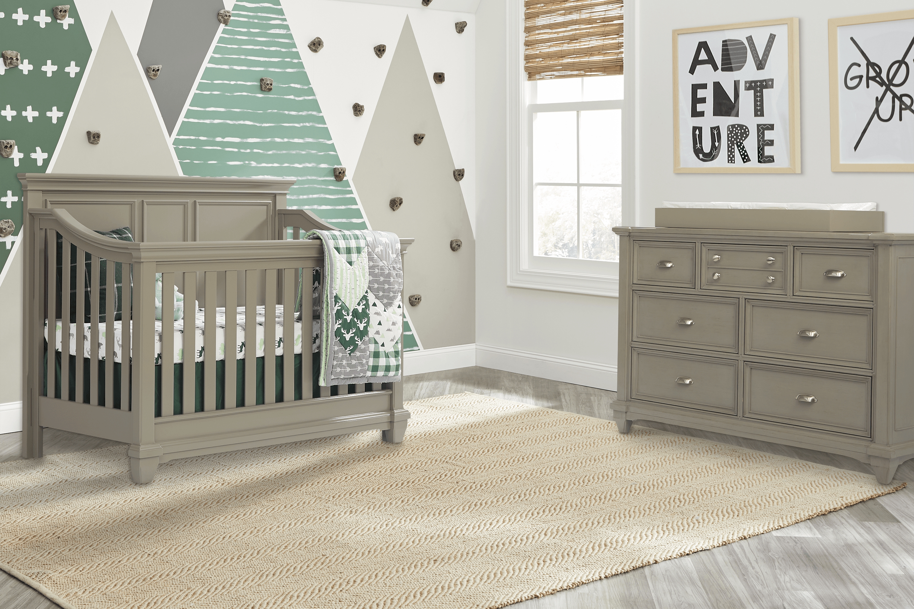 Hilton Head Gray Dresser with Changing Topper and Pad - Thumbnail - Image 2