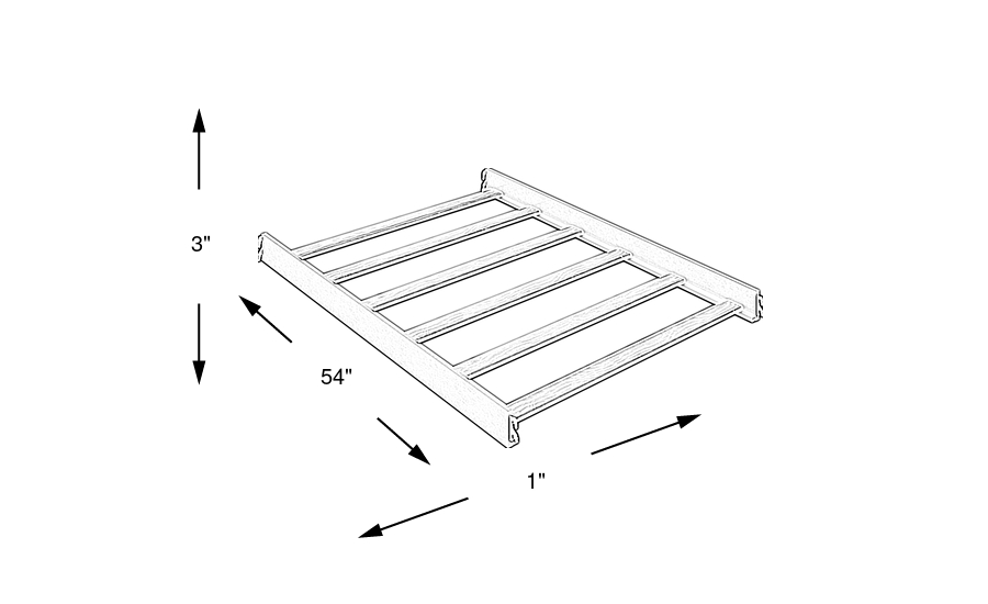 Dimension Image. Please refer to the Dimension Tab on this page for dimension details.