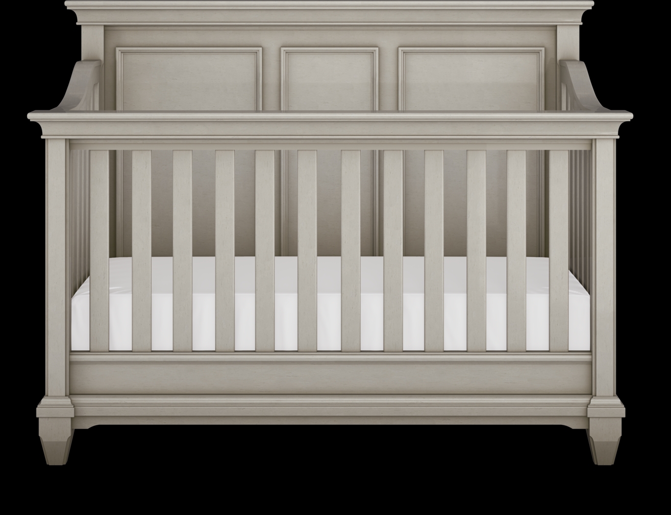Hilton Head Gray 5 Pc Nursery with Toddler Rails - Thumbnail - Image 3