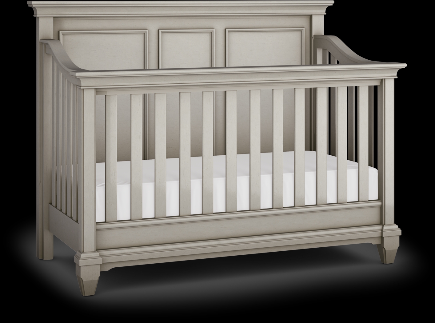 Hilton Head Gray 5 Pc Nursery with Toddler Rails - Thumbnail - Image 2