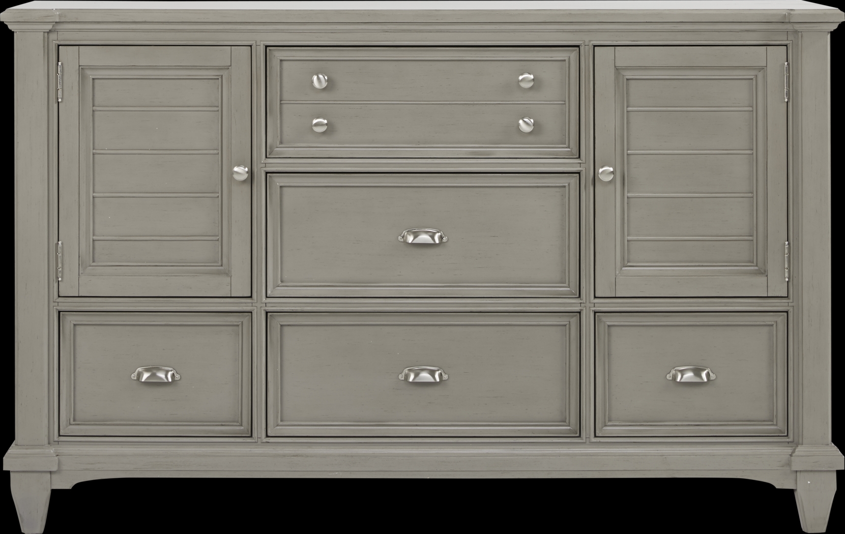 Hilton Head Gray 5 Pc Queen Storage Bedroom - Thumbnail - Image 7