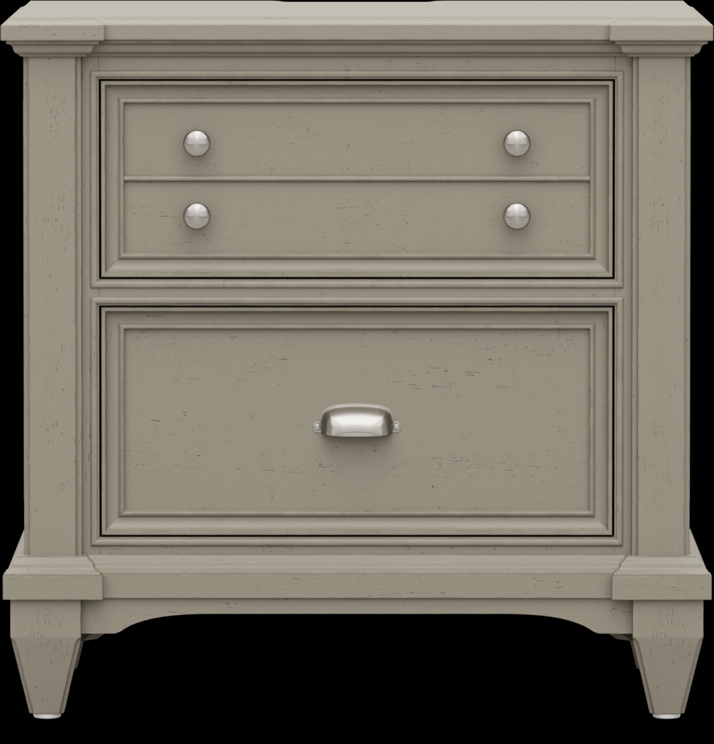 Hilton Head Gray 5 Pc King Panel Bedroom - Thumbnail - Image 8