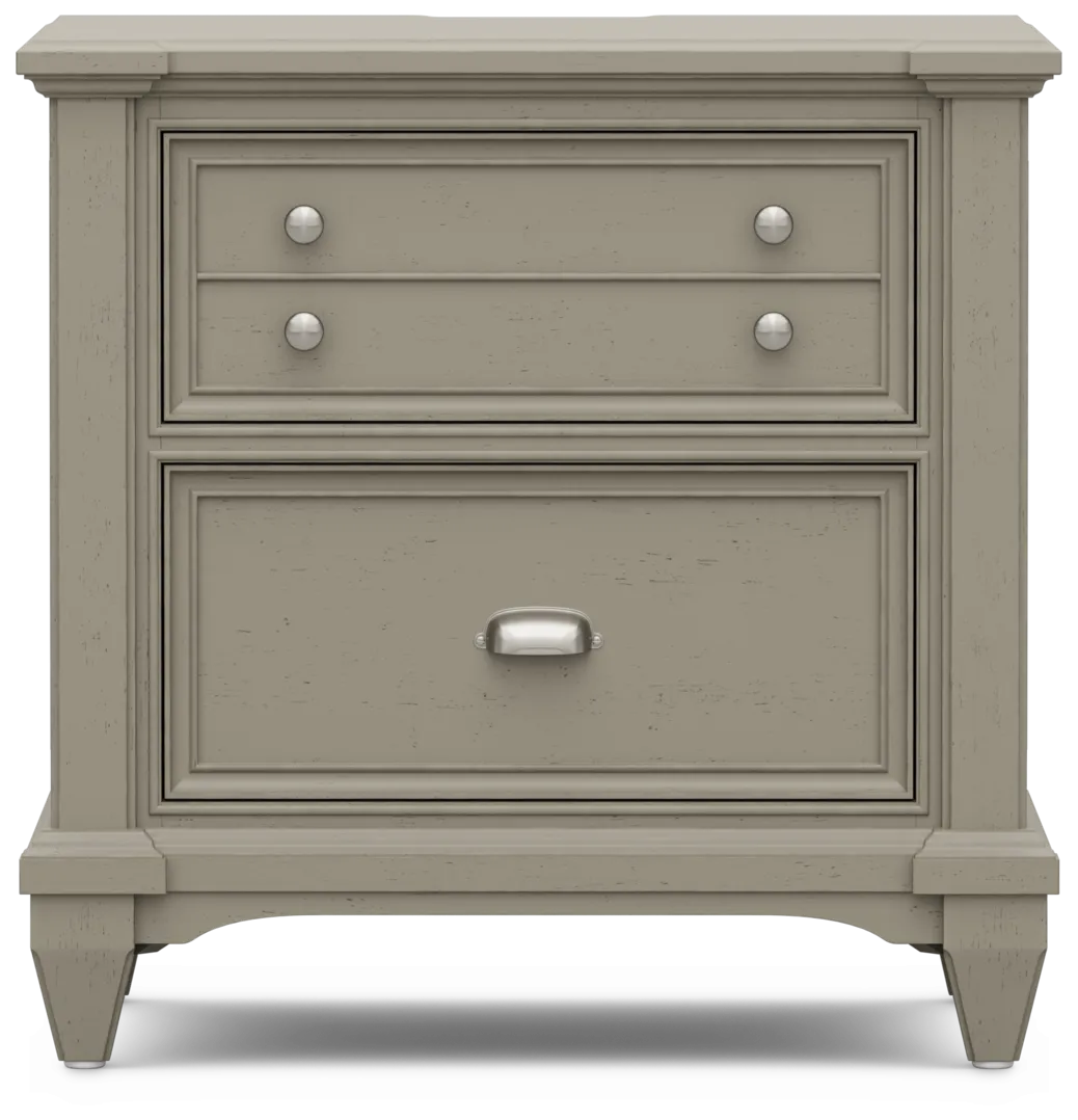 gray nightstand