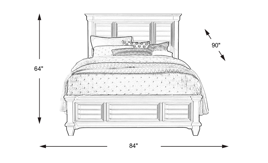 Dimension Image. Please refer to the Dimension Tab on this page for dimension details.