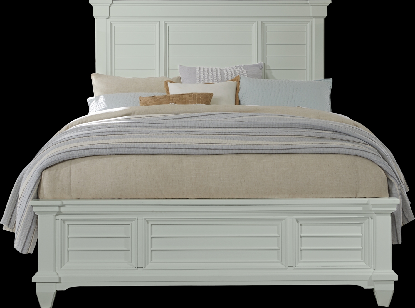 Hilton Head Mint 3 Pc King Panel Bed - Thumbnail - Image 1