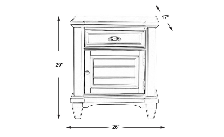 Dimension Image. Please refer to the Dimension Tab on this page for dimension details.