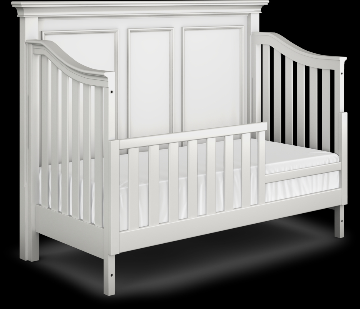 Hilton Head White 3 Pc Crib with Toddler and Full Conversion Rails - Thumbnail - Image 4