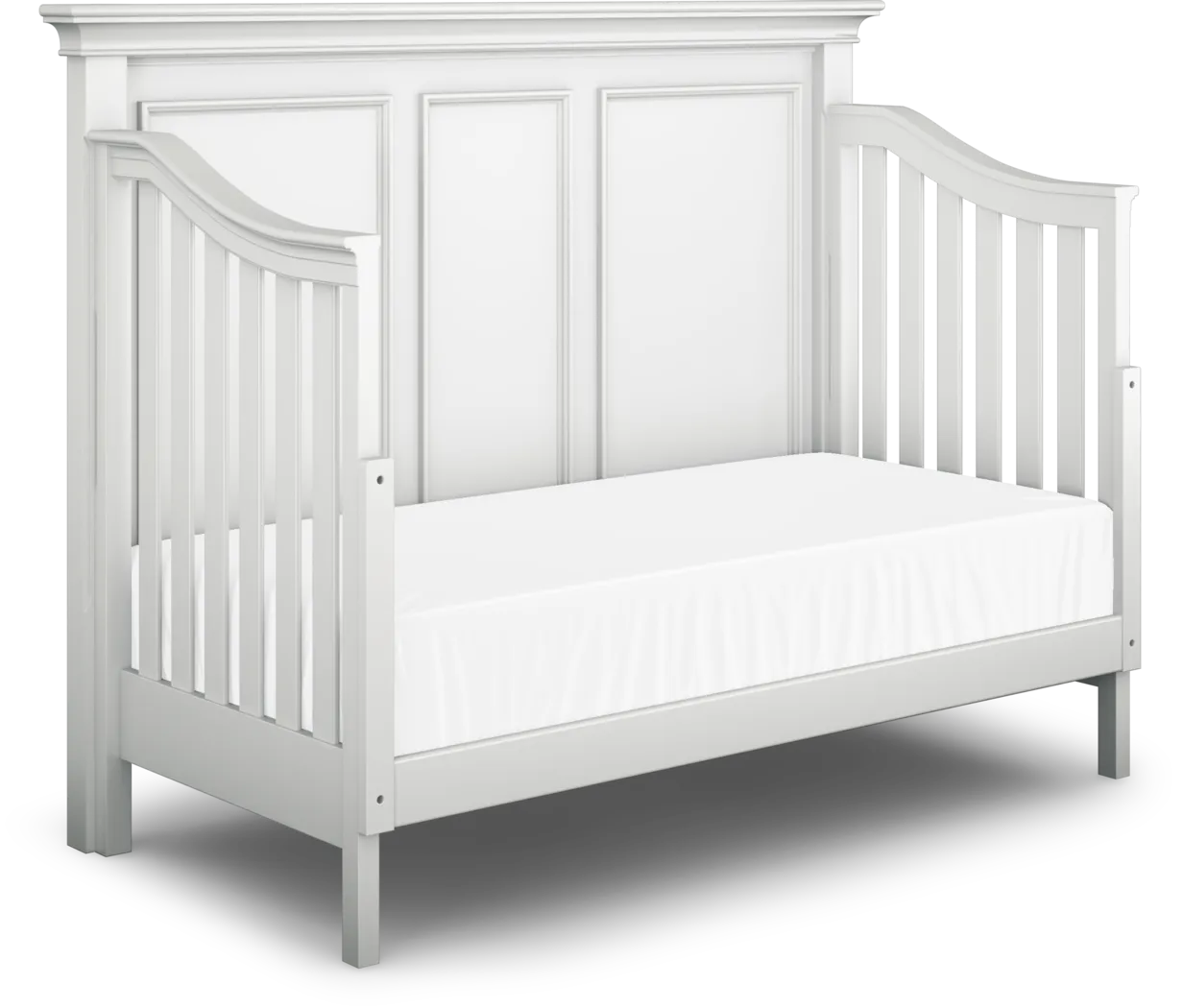 Hilton Head White 3 Pc Crib with Toddler and Full Conversion Rails - Image 7