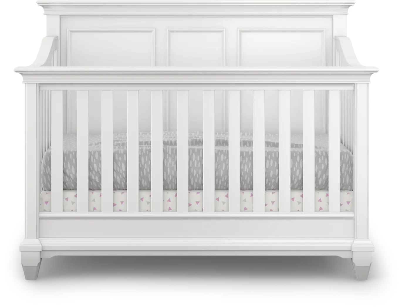 Hilton Head White 3 Pc Crib with Toddler and Full Conversion Rails - Image 9